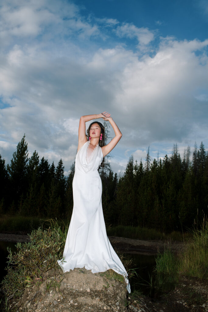 The Roam Photography Retreat bridal shoot in Rocky Mountain National Park, Colorado